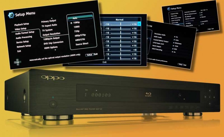 Setting up a Blu-ray Disc player
