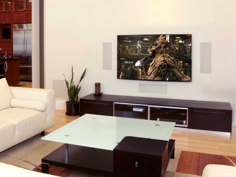 Using In Wall Speakers For Home Theater Av Gadgets - Flat Panel Wall Speakers