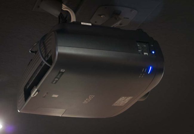 Epson Pro Cinema 4040 projector angled
