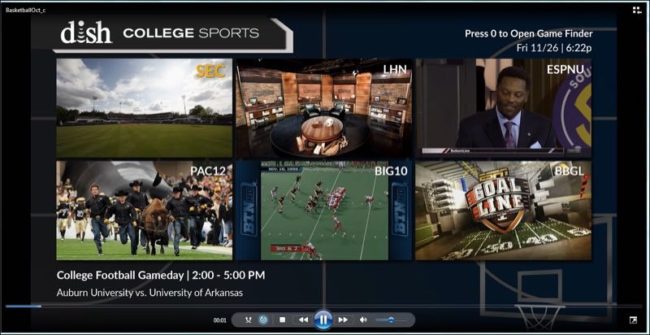 DISH college sports channel
