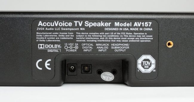 Sound Bar ZVOX AccuVoice AV157 - 17 Pollici, Con Potenziamento Vocale (12 Livelli), Ideale Per Chiarezza Dialoghi