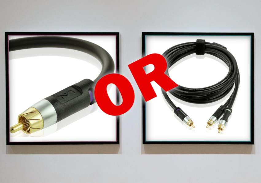 fotoelektrisk undergrundsbane forstørrelse Single or Double Subwoofer Cable - Which is Better? | AV Gadgets