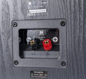 Monoprice – Placca Da Parete Per Altoparlanti Con Connettori Banana Binding Post, Placcati Oro