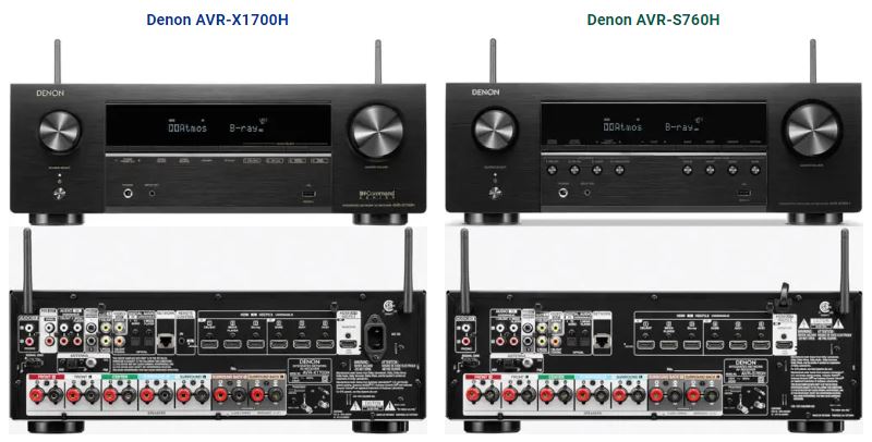 Receiver Wars: Denon AVR-X1700 vs AVR-S760H